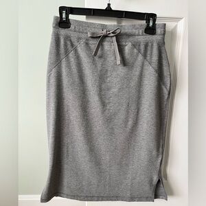 Hanna Andersson Women's Straight Skirt In French Terry Gray